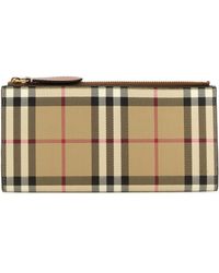 Burberry - Printed Canvas Wallet - Lyst