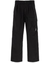 C.P. Company - Black Cotton Cargo Pant - Lyst