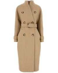 Sportmax - Beige Wool Blend Adatti Coat - Lyst