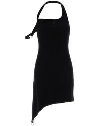 Courreges - Viscose Blend Dress Leather - Lyst