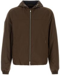 Moorer - Chocolate Stretch Polyester Albori Jacket - Lyst
