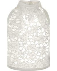 Carven - White Cotton Top - Lyst