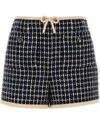 Valentino Garavani - Embroidered Tweed Shorts - Lyst