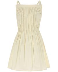 Amotea - Cream Cotton Antea Mini Dress - Lyst