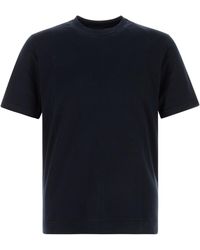 Fedeli - Navy Blue Cotton T-shirt - Lyst