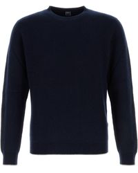 Fedeli - Midnight Blue Cashmere Argentina Sweater - Lyst
