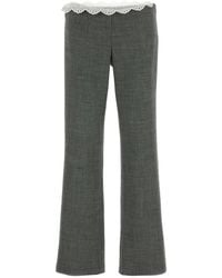 Magda Butrym - Grey Stretch Wool Pant - Lyst