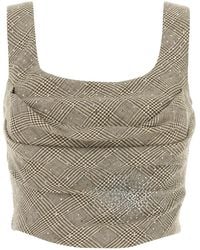 GIUSEPPE DI MORABITO - Corpetto in misto cotone ricamato - Lyst