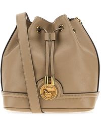 Chloé - Cappuccino Leather Bucket Bag - Lyst