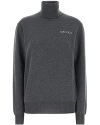 Gucci - Maglione in cashmere grigio - Lyst