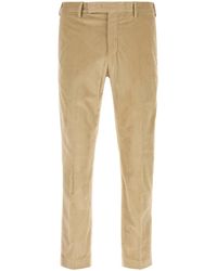 PT Torino - Beige Stretch Corduroy Pant - Lyst