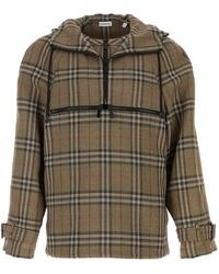 Burberry - Embroidered Viscose Blend Sweatshirt - Lyst