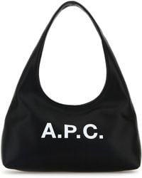 A.P.C. - Synthetic Leather Small Ninon Shoulder Bag - Lyst