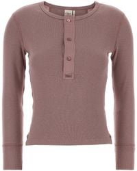 Chloé - Antiqued Pink Cotton T-shirt - Lyst