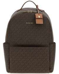 MICHAEL Michael Kors - Printed Canvas Medium Sable Backpack - Lyst