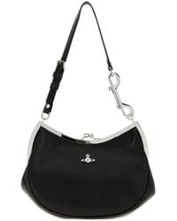 Vivienne Westwood - Black Leather Charm Frame Purse Shoulder Bag - Lyst