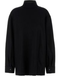 Jil Sander - Wool Blend Blouse - Lyst
