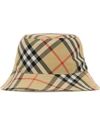 Burberry - Embroidered Canvas Bucket Hat - Lyst