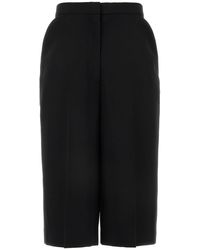 Givenchy - Bermuda in lana nera - Lyst