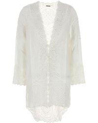 Bode - White Linen Belvoir Blouse - Lyst