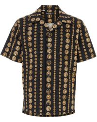Dolce & Gabbana - Camicia hawaii drill stretch stampa monete - Lyst