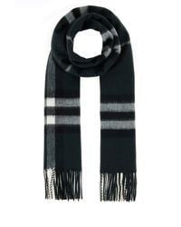 Burberry - Sciarpa in cashmere ricamato - Lyst