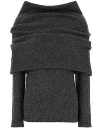 Entire studios - Grey Wool Blend Sweater - Lyst