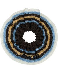 Miu Miu - Scrunchie in rafia ricamata - Lyst