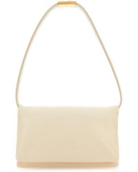 Marni - Ivory Leather Prisma Shoulder Bag - Lyst
