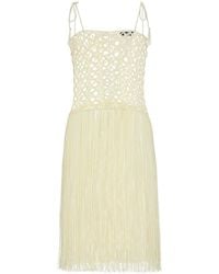 MY BEACHY SIDE - Ivory Crochet Mini Dress - Lyst