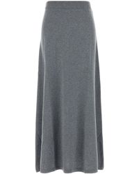 Lisa Yang - Grey Cotton Blend Adrienne Skirt - Lyst