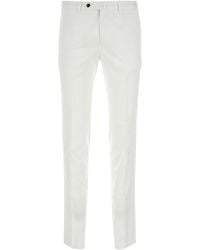 PT Torino - White Stretch Cotton Blend Silkochino Pant - Lyst