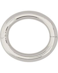 MM6 by Maison Margiela - Silver Metal Bracelet - Lyst
