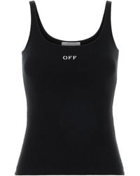 Off-White c/o Virgil Abloh - Solid Round Neck Top - Lyst