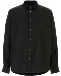 Sacai - Black Poplin And Oxford Shirt - Lyst