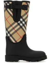 Burberry - Printed High Boots - Lyst