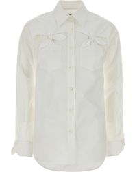 Moschino - Stretch Poplin Shirt - Lyst