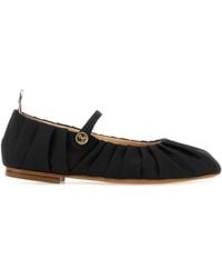 Thom Browne - Ballerine John in tessuto nero - Lyst