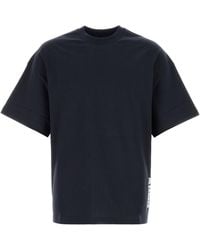 Jil Sander - Midnight Blue Cotton T-shirt - Lyst