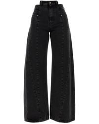 Maison Margiela - Denim Wide-Leg Jeans - Lyst
