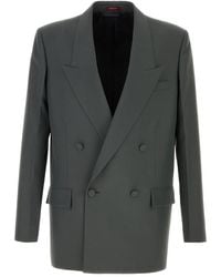 Gucci - Giacca in panama grafite - Lyst