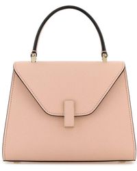 Valextra - Pastel Pink Leather Mini Iside Handbag - Lyst