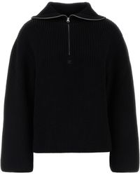 Courreges - Wool Oversize Sweater - Lyst