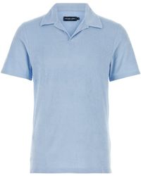 Frescobol Carioca - Light Blue Terry Fabric Faustino Polo Shirt - Lyst