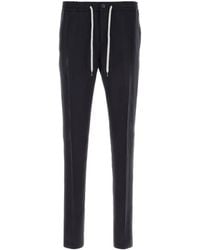 PT Torino - Dark Blue Linen Pant - Lyst