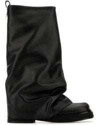 The Attico - Leather Ankle Boots 'Robin' - Lyst