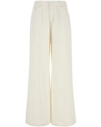 Lois - White Denim Paloma Wide-leg Pant - Lyst