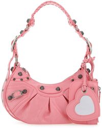 Balenciaga - Borsa a spalla Le Cagole XS in nappa rosa - Lyst
