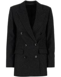Isabel Marant - Giacca Jevima in misto lana stretch ricamata - Lyst