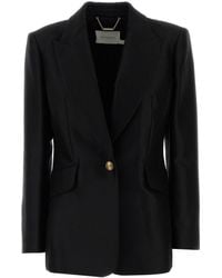 Zimmermann - Giacca Hypnotic in misto lana nera - Lyst